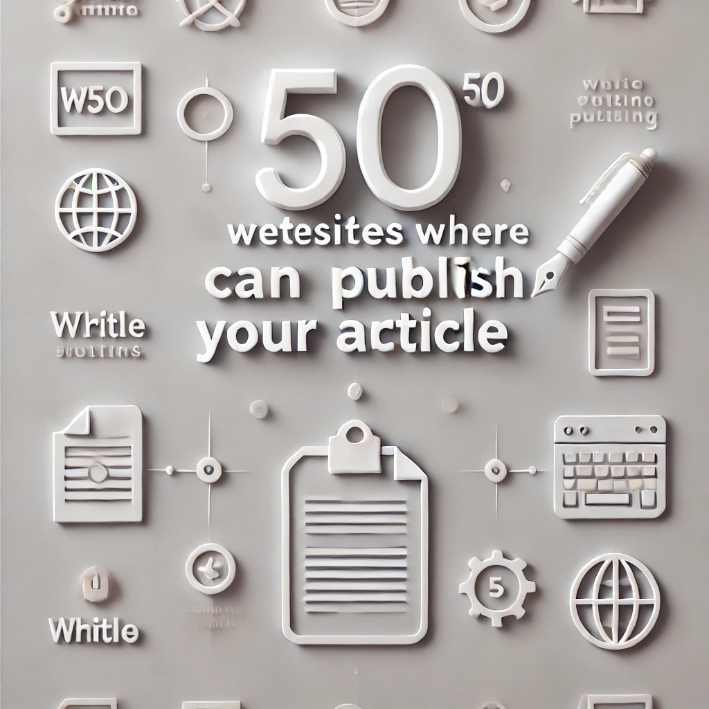 50 Websites Where You Can Publish Your Article and earn Money by writing