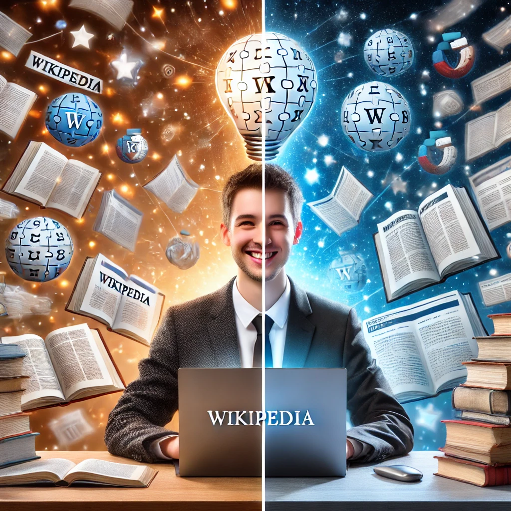 Wikipedia image for education, books, student