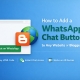 WhatsApp Chat Button to Any Website or Blogspot Blog