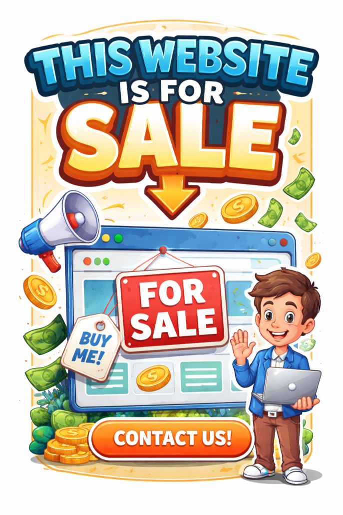 Website for sale advertisement design