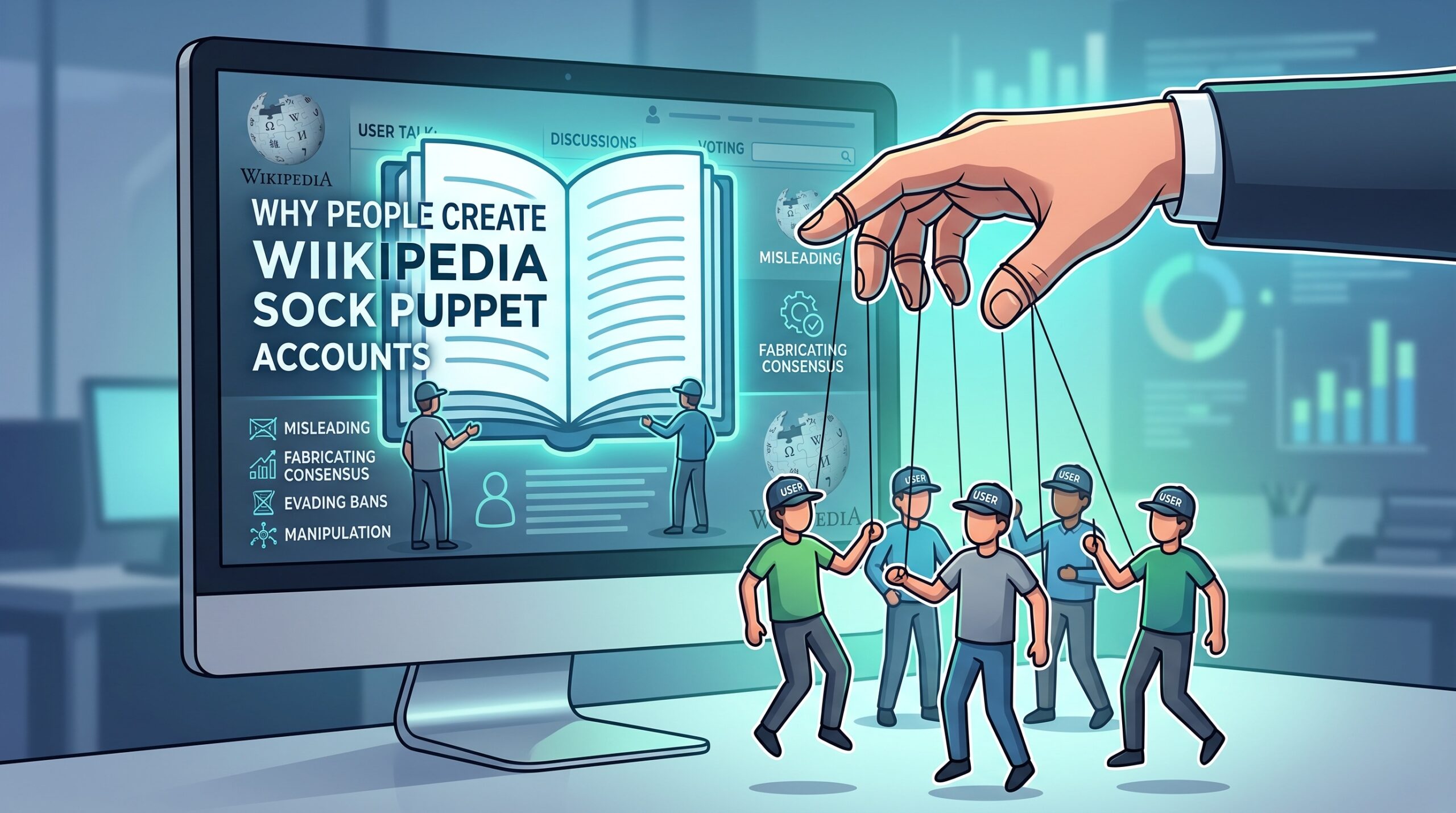 Why People Create Sock Puppet Accounts on Wikipedia